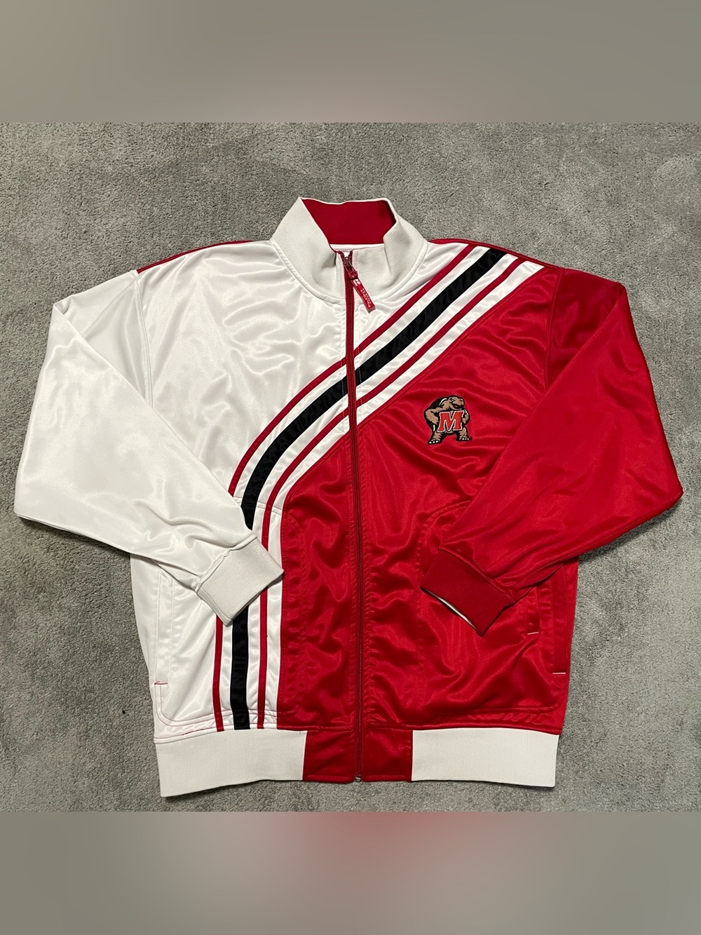 Y2K Maryland Terrapins Russell Athletic Warm Up Track Jacket Mens XXL VTG Zip